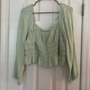 Long Sleeve crop blouse